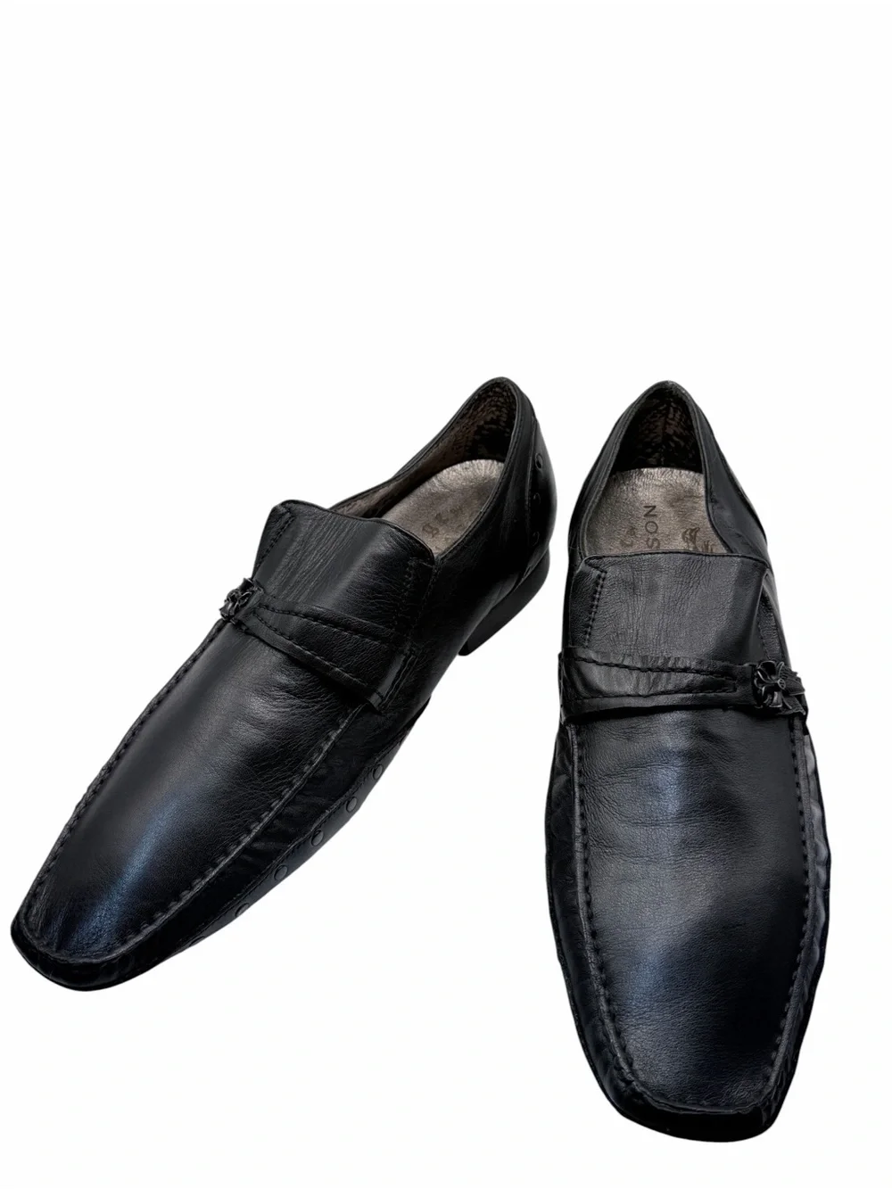 Mark Nason Lounge by Skechers Black Leather Slip-On Loafers Men’s Size 11